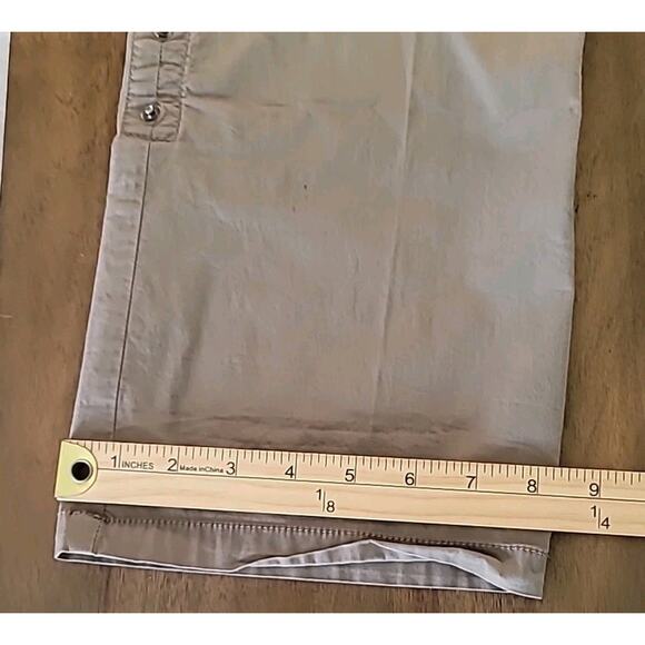 Chico’s Size 1.5 M Breen Cotton Pants Snap Roll Up Capri Casual GUC - Picture 6 of 9